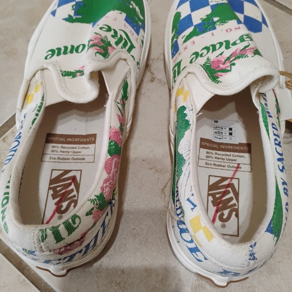 NWT Vans Eco Theory Classic Slip On Shoes Naturalistic Simplistic Size 5 W 3.5 M - Picture 5 of 10